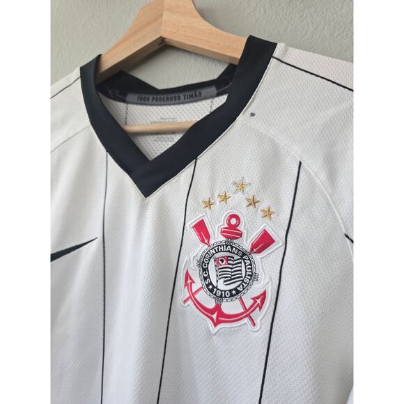 Nike Corinthians Ronaldo #9 Jersey 2008-09 Vintage Y2K White Men’s S Rare Brazil - Picture 3 of 10